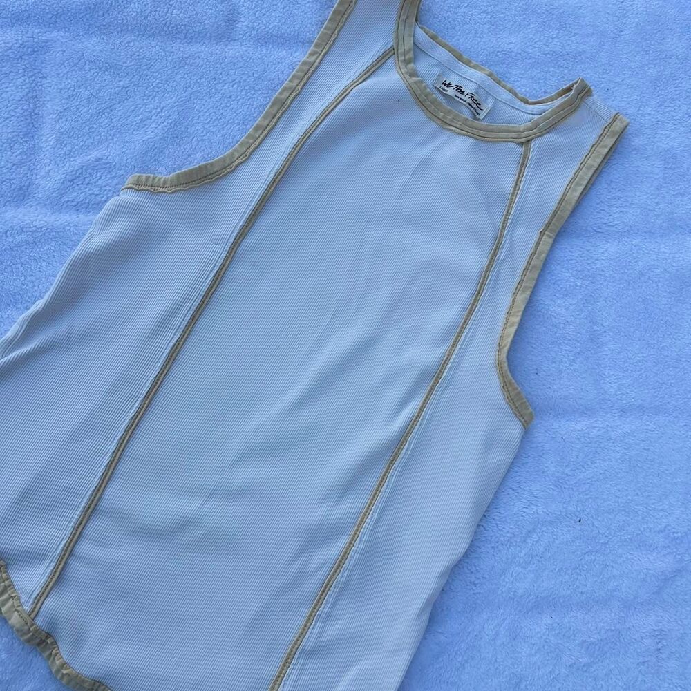 Free-people Women's White and Cream top